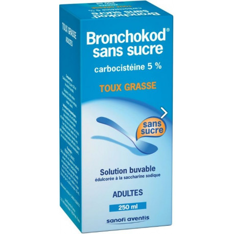 BRONCHOKOD sans sucre adultes 5% Solution buvable