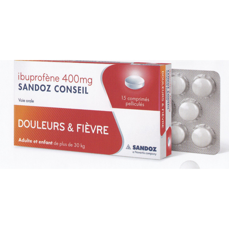 Ibuprofene 400 Mg Boite De 15 Comprimes Sandoz Conseil