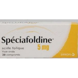 SPECIAFOLDINE 5 mg 20 comprimés