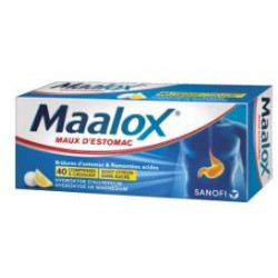 Maalox Comprimés à croquer Sans sucre  Goût  Citron