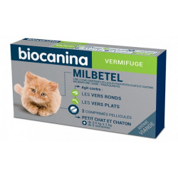 MILBETEL 4 mg/10 mg vermifuge Petit chat, chaton Biocanina