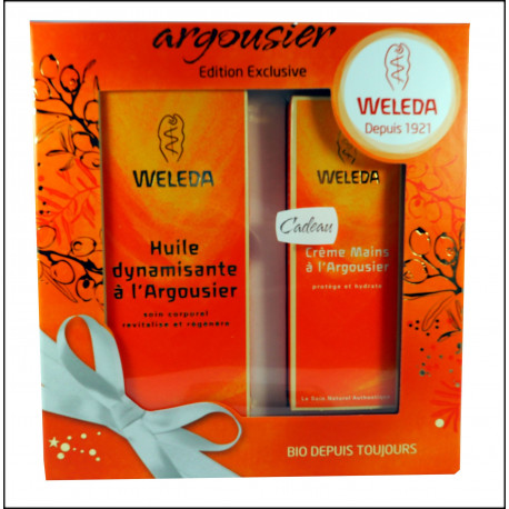 Huile dynamisante à l'ARGOUSIER Coffret cadeau Weleda