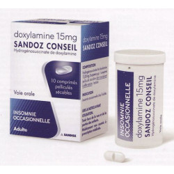Doxylamine 15 mg Sandoz Conseil