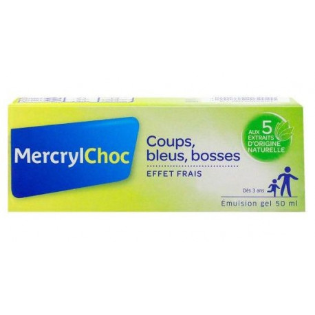 MercrylChoc gel frais coups, bosses