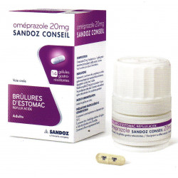 Omeprazole 20 mg gélules Sandoz conseil