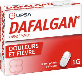 Dafalgan 1 G Comprimes Pellicules Upsa Au Paracetamol Pour Douleurs Et Fievre De L Adulte