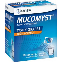 MUCOMYST 200 mg poudre 18 sachets 