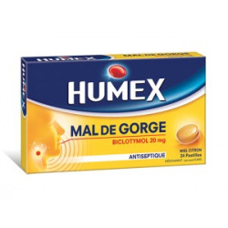 Humex mal de gorge pastilles miel citron