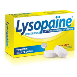 Lysopaine 36 pastilles sans sucre
