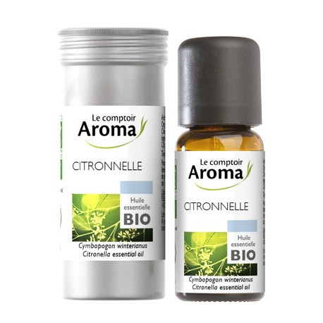 Citronnelle Huile Essentielle Bio 10 ml Le Comptoir Aroma