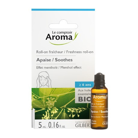 Roll-On fraîcheur aux huiles essentielles Bio Comptoir Aroma