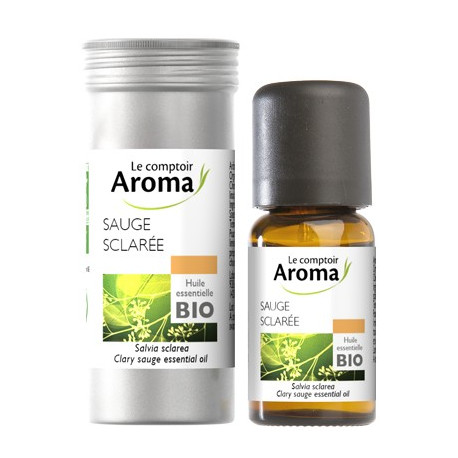 Sauge sclarée  Huile Essentielle Bio 5 ml Le Comptoir Aroma