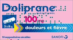 Doliprane 100 Mg Boite De 10 Suppositoires Secables Medicament