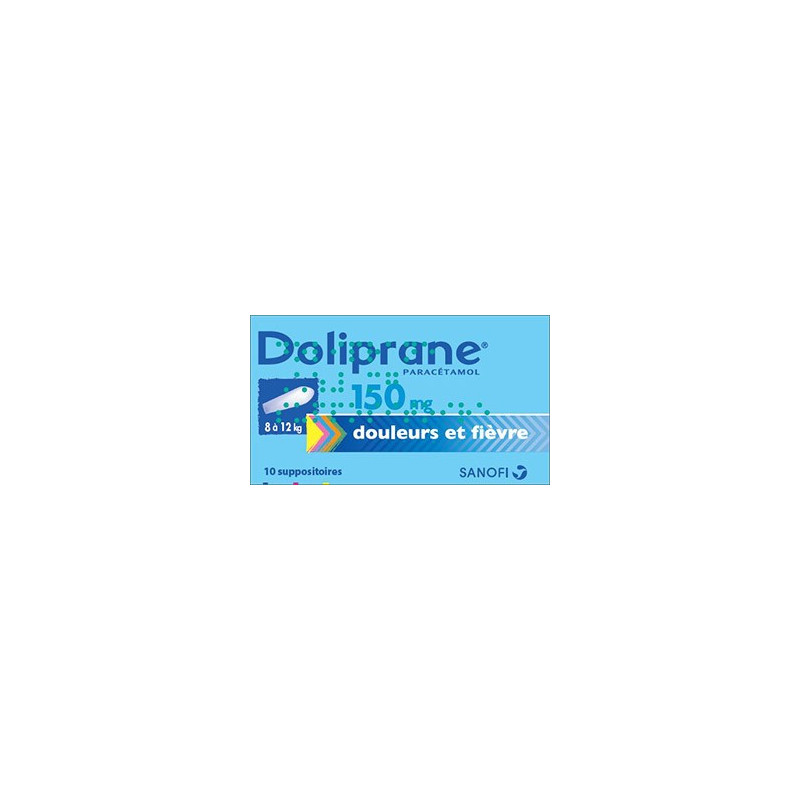 Doliprane 150 Mg Boite De 10 Suppositoires Secables Medicament