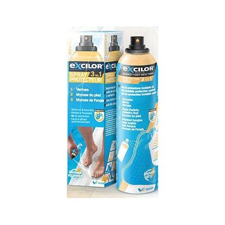 Excilor Spray Protecteur du pied 3 en1