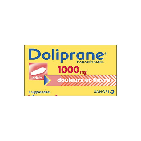 Doliprane 1000 mg  suppositoires