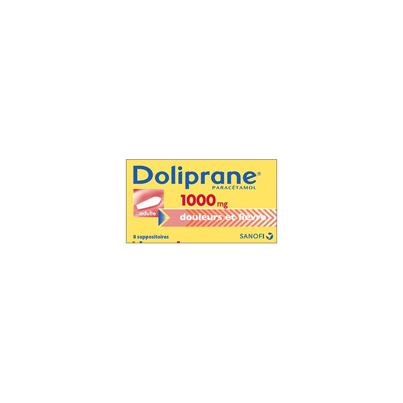 Doliprane 1000mg Suppositoires Pour Adultes Douleurs Et Fievre