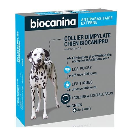 Collier insecticide Biocanipro pour chien