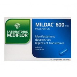 Mildac 600 mg 15 comprimés enrobés