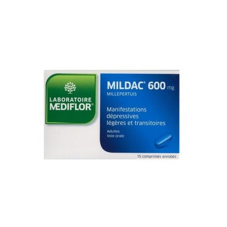 Mildac 600 mg 15 comprimés enrobés