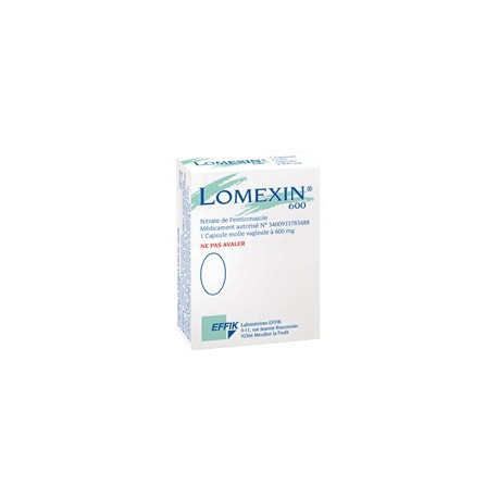 Lomexin 600 mg capsules vaginales