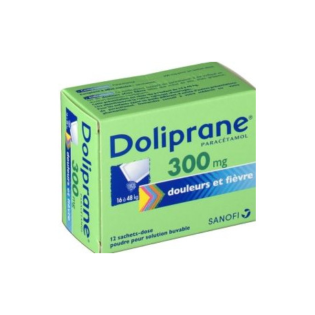 Doliprane 300mg 12 sachets-dose