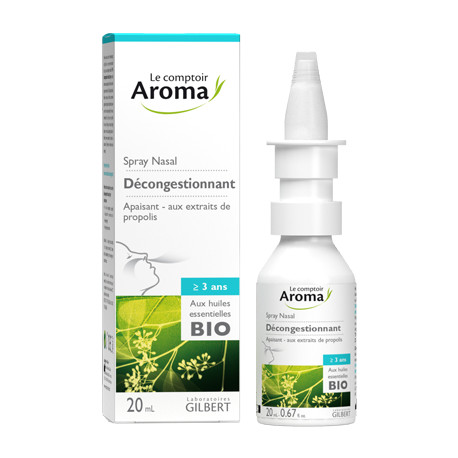 Spray nasal aux huiles essentielles Bio décongestionnant Comptoir Aroma