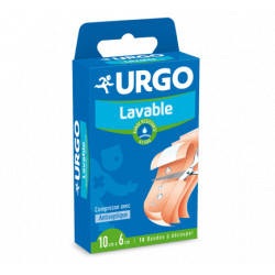 URGO Lavable 10 bandes à découper 10cm X 6cm