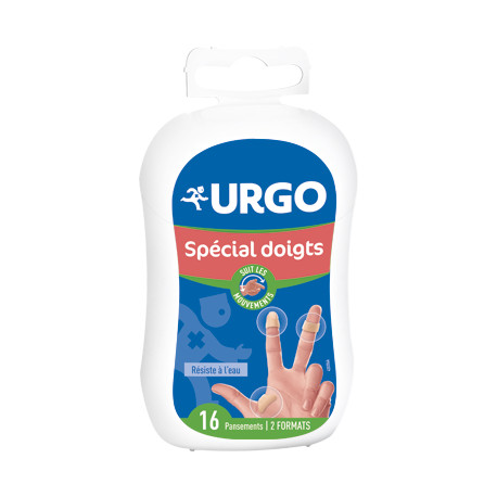 URGO Spécial doigts 16 Pansements Prédécoupés 2 formats