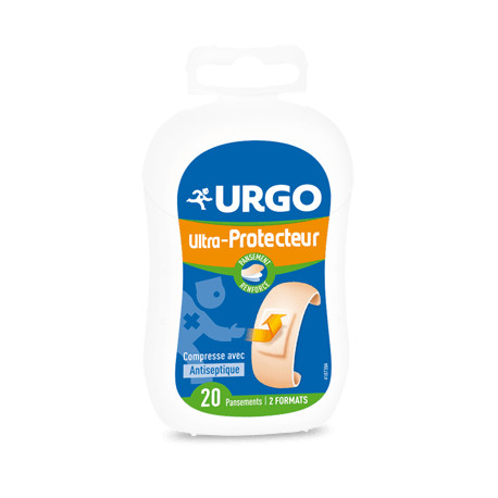 URGO Ultra-protecteur 20 Pansements Prédécoupés 2 formats