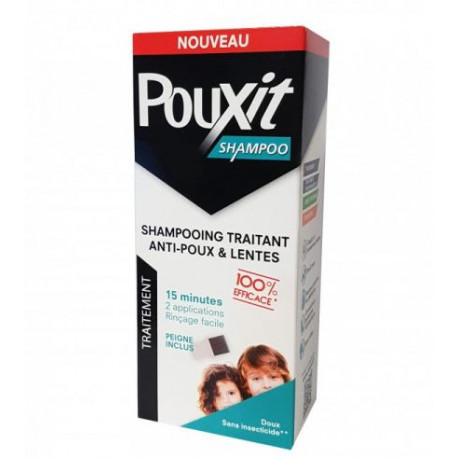 Shampoing anti-poux POUXIT 200 ml avec peigne