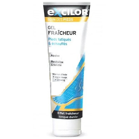 Gel fraîcheur pieds fatigués & échauffés Excilor soin des pieds