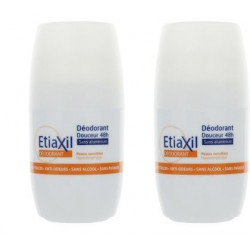 Etiaxil Déodorant sans aluminium Roll on peaux sensibles lot de 2 x 50 ml