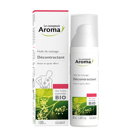 Huile de Massage Décontractant 100ml Le Comptoir Aroma