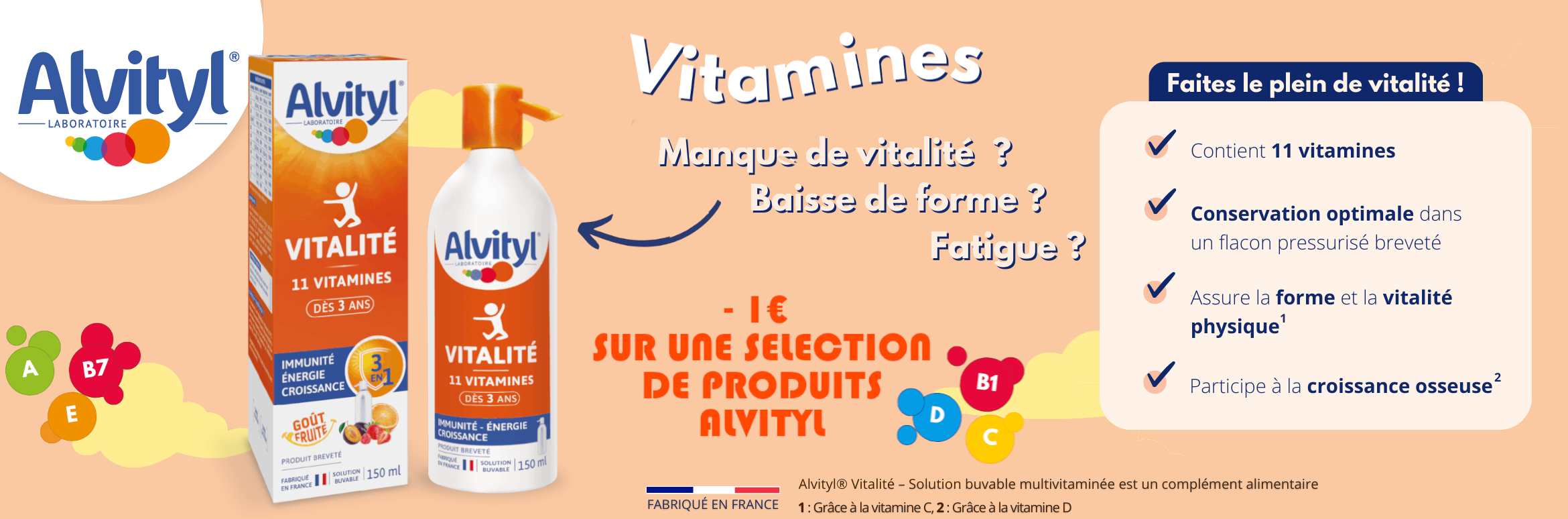 Alvityl Vitamine du 01/09/2025 au 31/10/2025